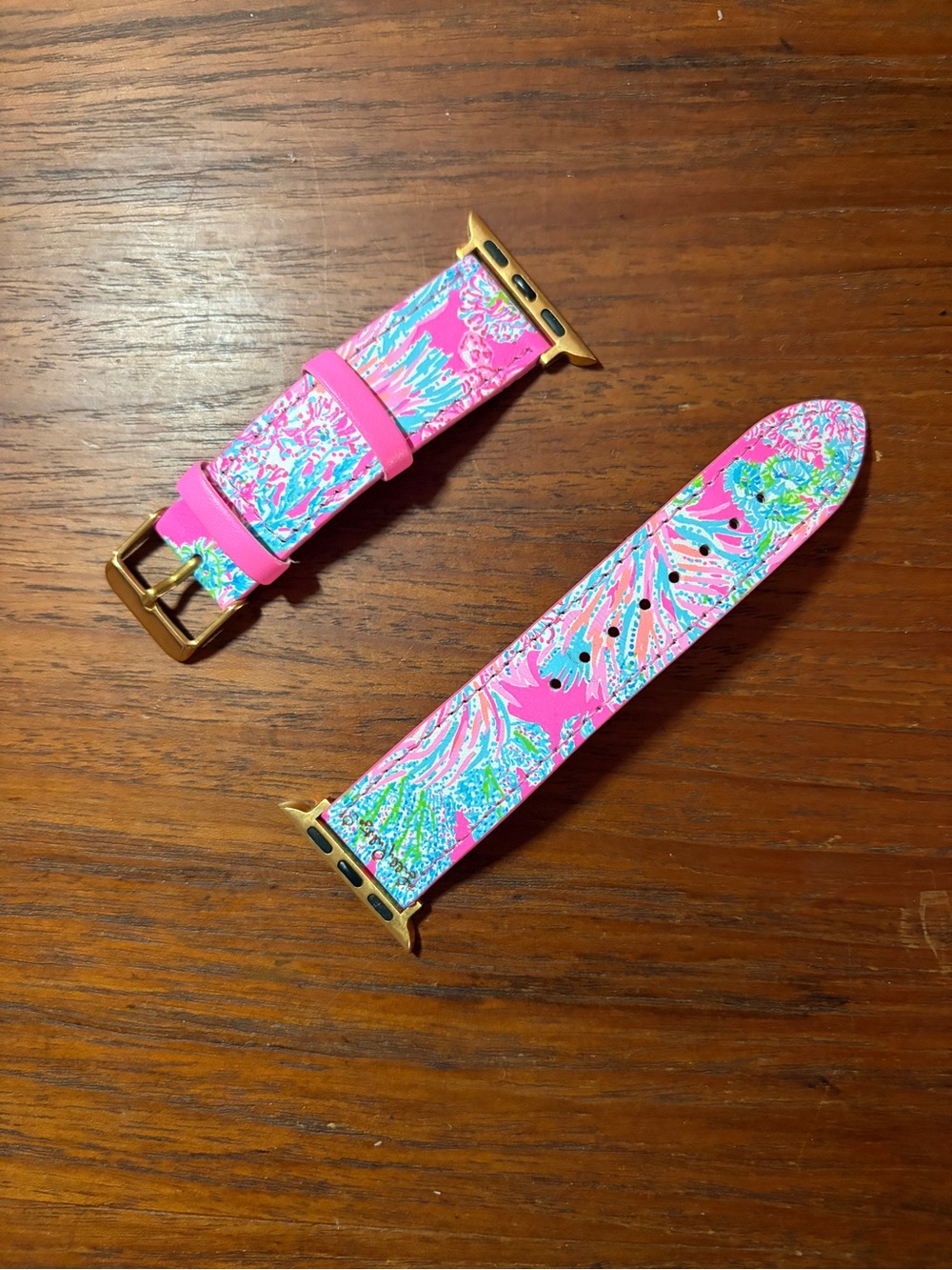 Lilly Pulitzer Apple Watch Band with Gold Hardware